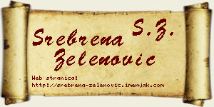Srebrena Zelenović vizit kartica